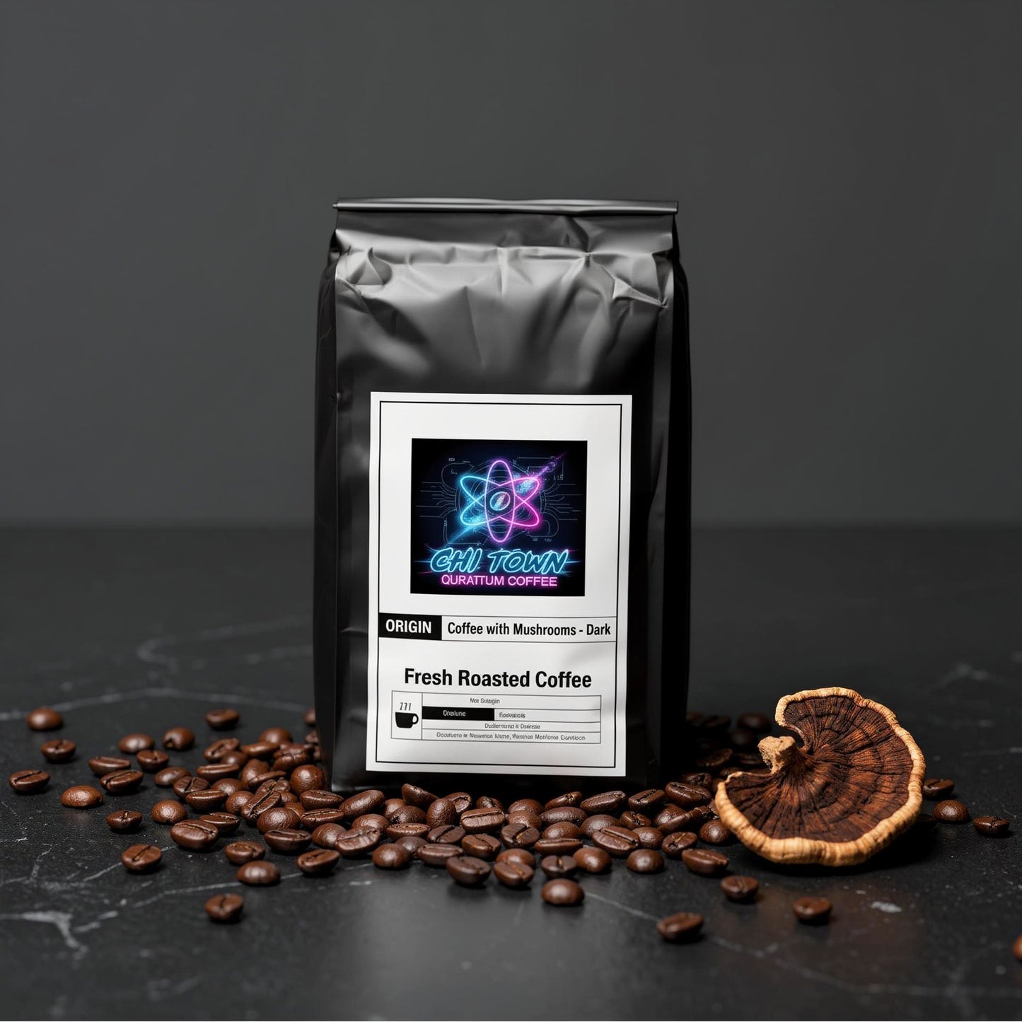 Coffee with Mushrooms - Dark Roast