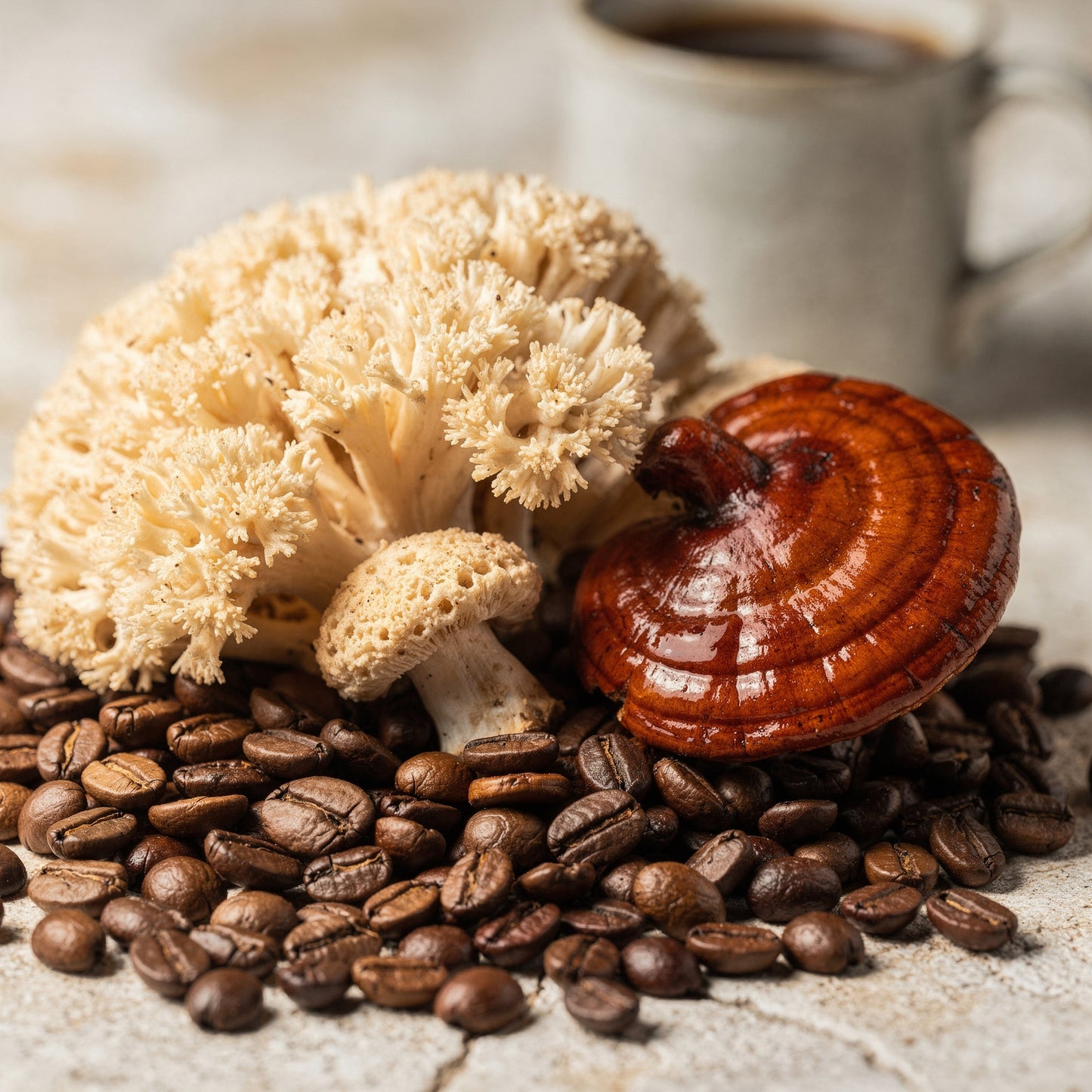 Coffee with Mushrooms - Dark Roast